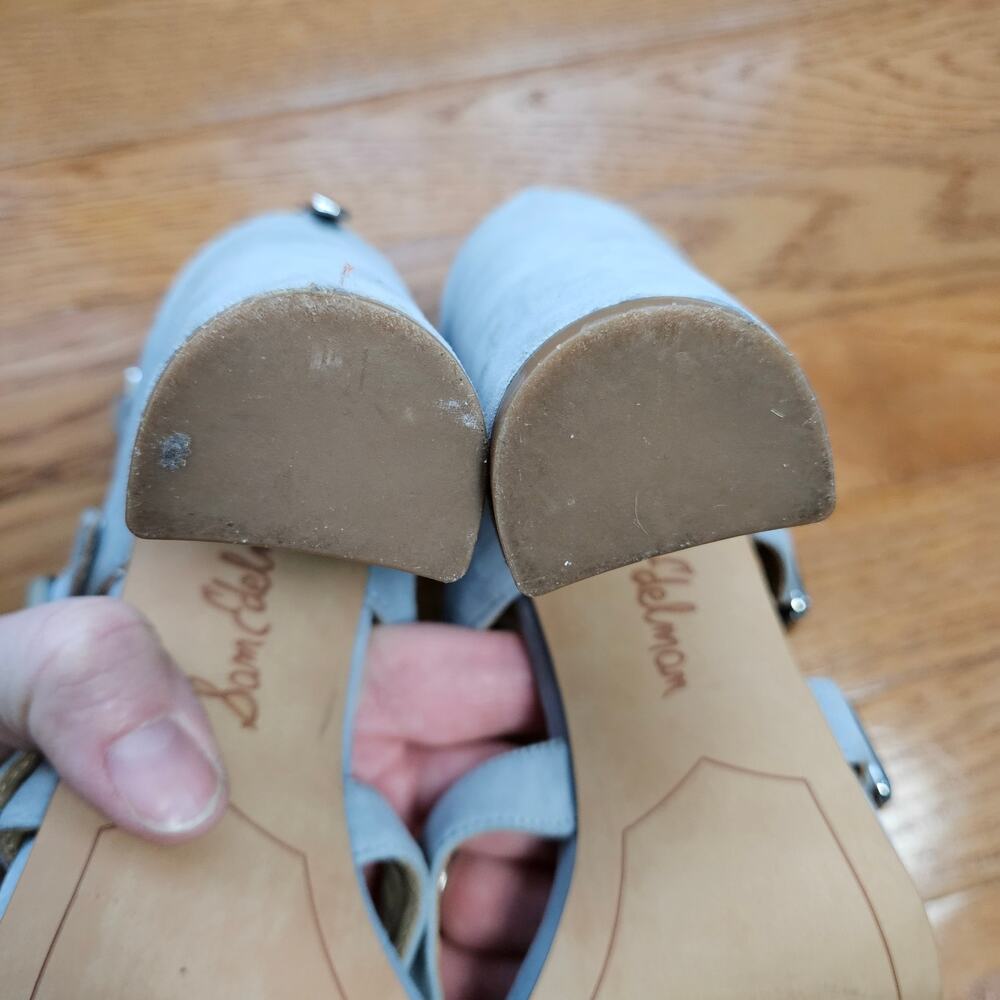 Sam Edelman Women's Yasmina Suede Strappy Ankle Sandals Heels Shoes Size 6M - Picture 14 of 16